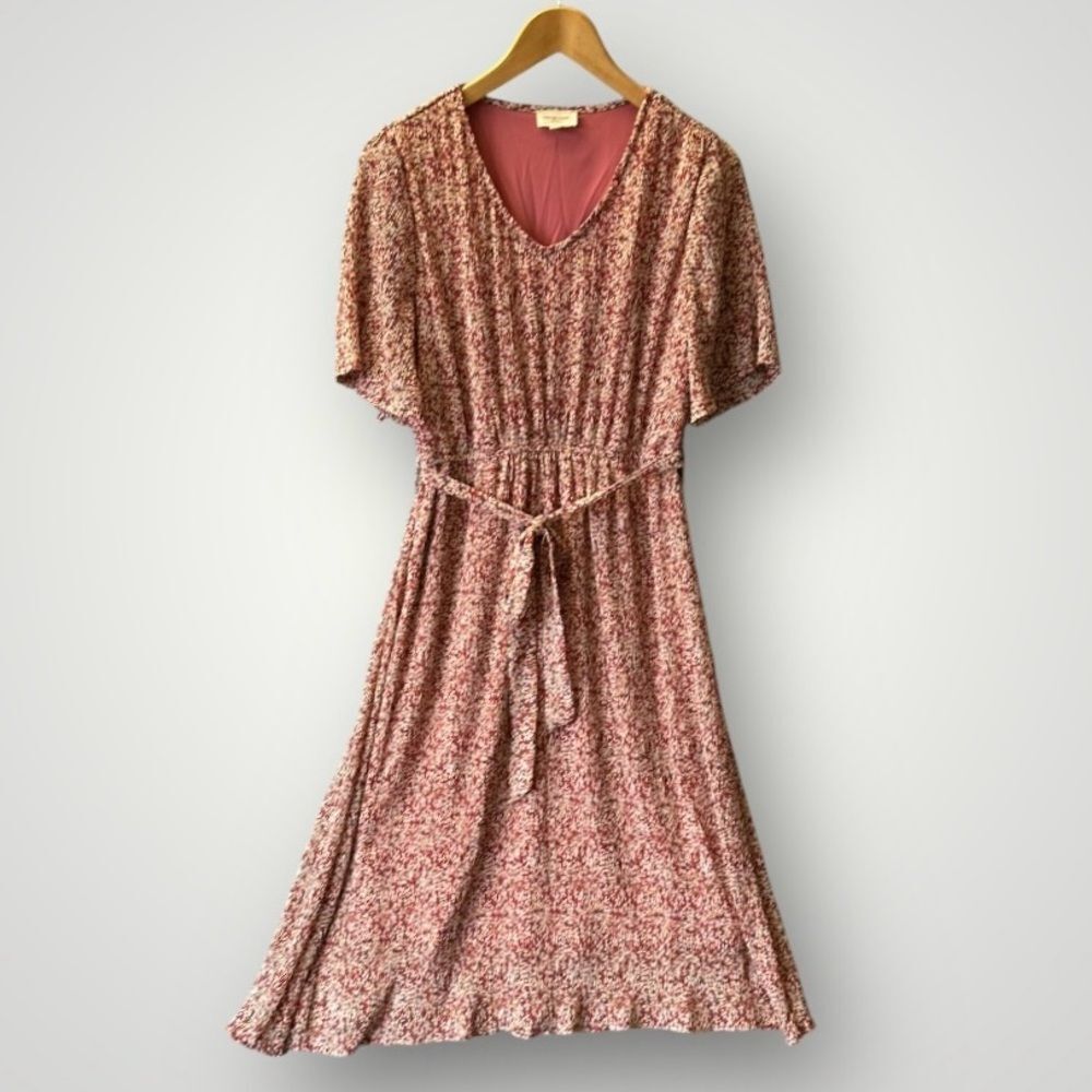 Orange Creek Floral Dress - Pink and Cream